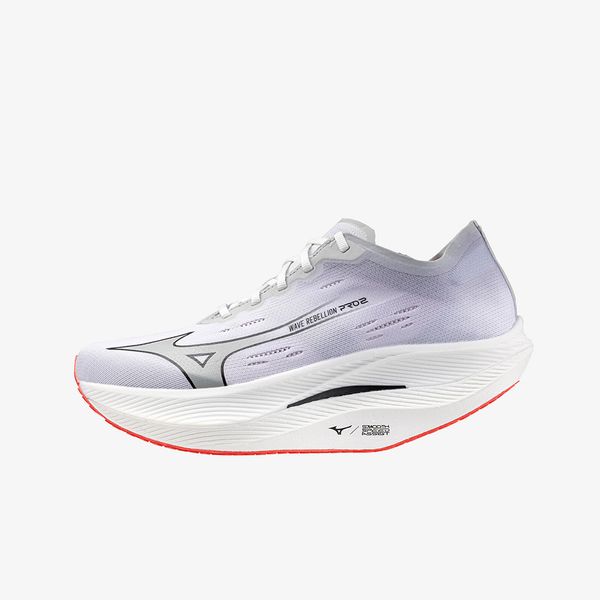 Mizuno Mizuno Wave Rebellion Pro 2 White/ Harbor Mist/ Cayenne