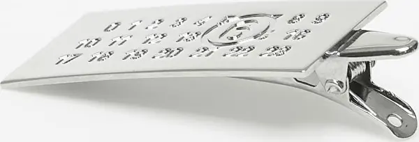 MM6 MM6 Hair Clip Polished Palladio Universal