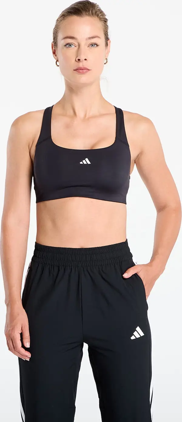 adidas Performance Modrček adidas Powerimpact Bra for Training Black L