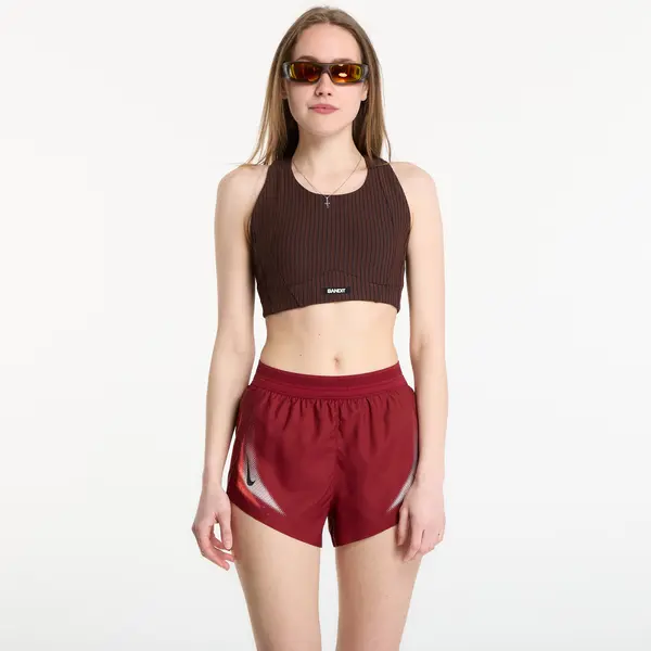 BANDIT Modrček BANDIT Women's Striped Cadence™ Longline Bra Cacao/ Black XS