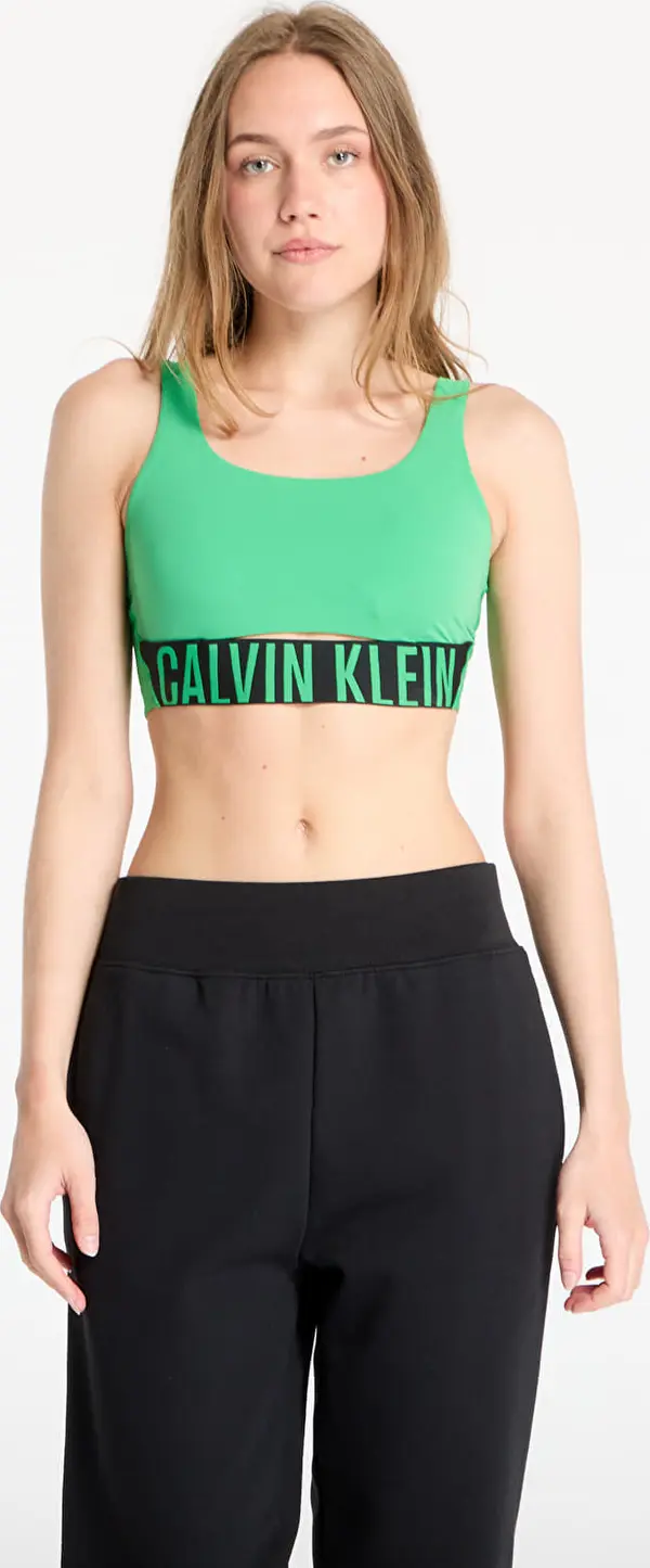 Calvin Klein Modrček Calvin Klein Sport Intense Power Medium Mesh Bra Blossom Green S