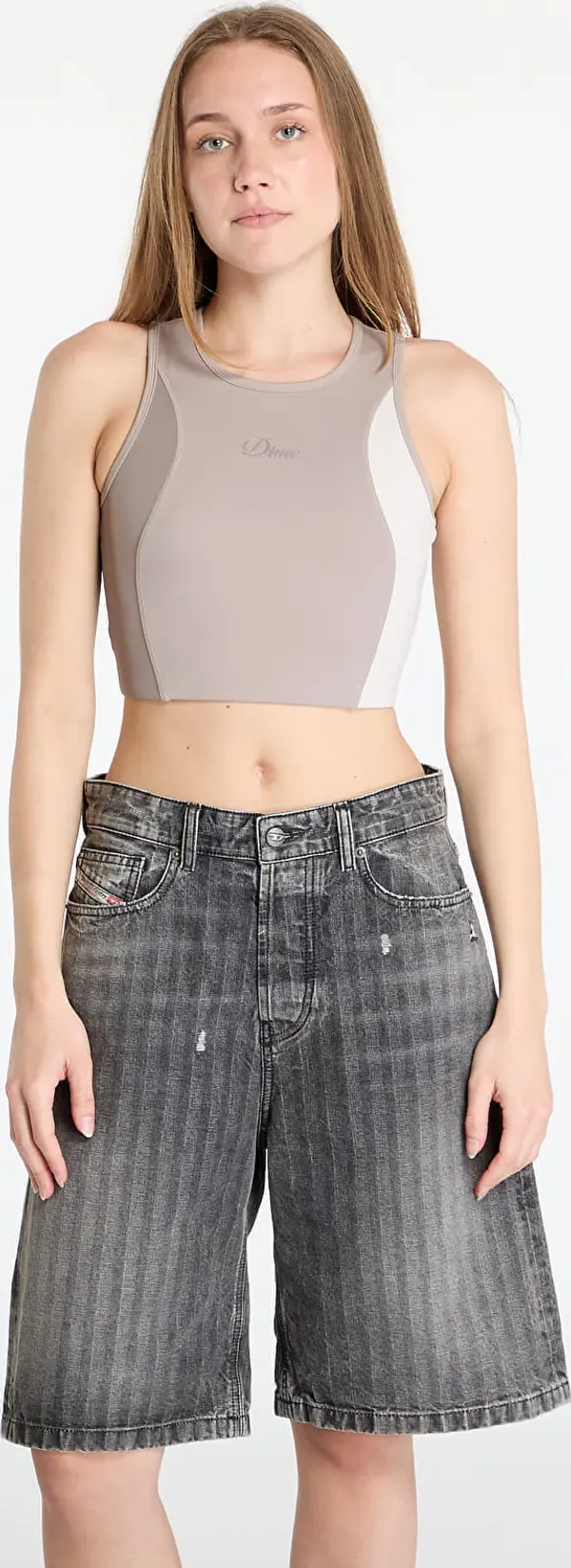 DIME Modrček DIME Sports Bra Taupe L