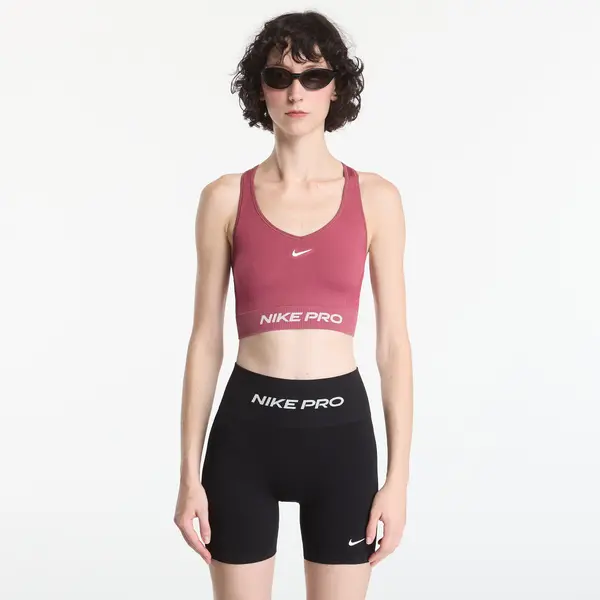 Nike Modrček Nike Pro Seamless Women's Dri-FIT Tank Top Pink Smoke/ White XS