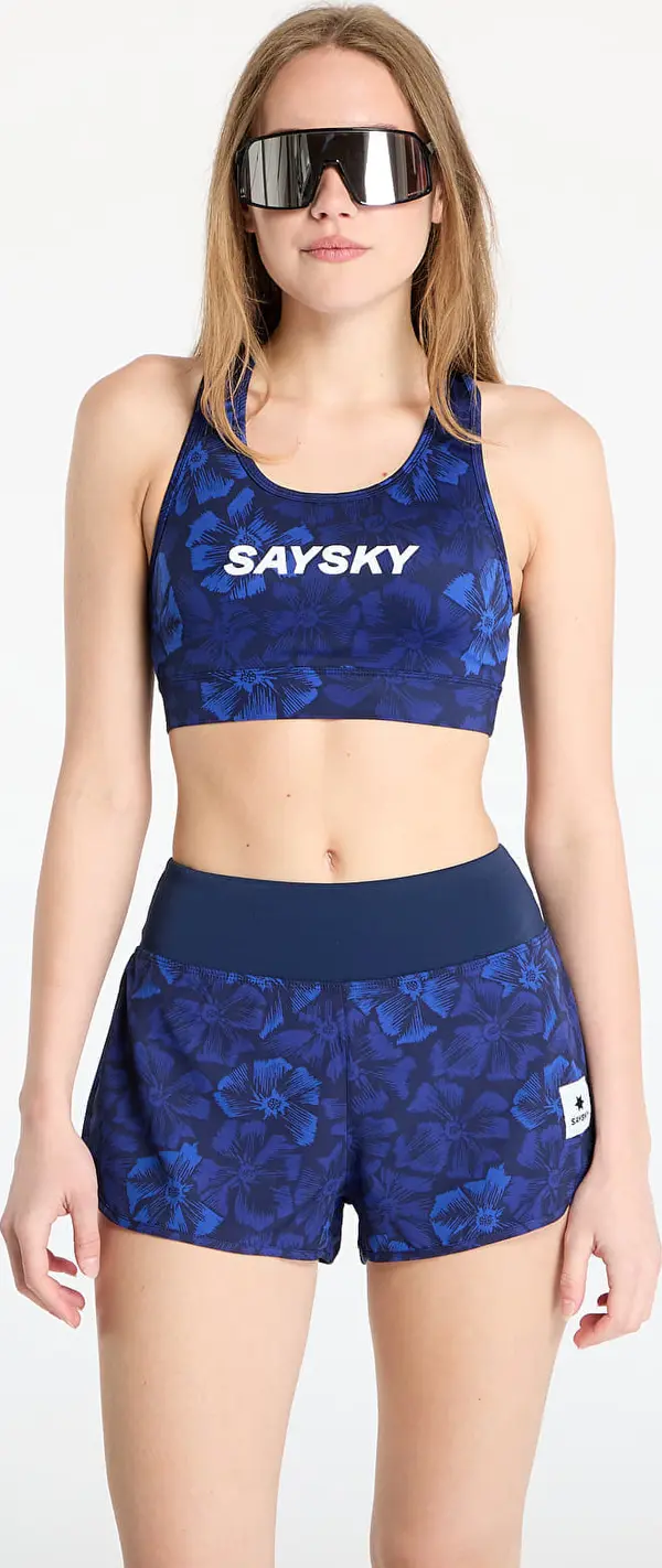 SAYSKY Modrček SAYSKY W Flower Combat Sports Bra Blue AOP XS
