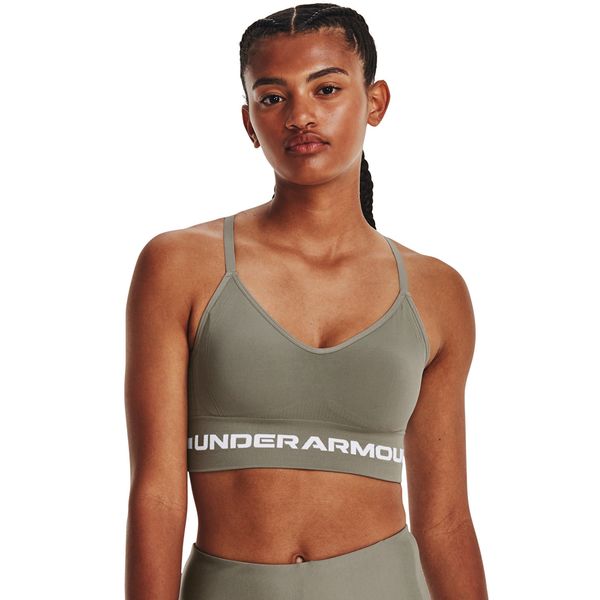 Under Armour Modrček Under Armour Seamless Low Long Bra Green S