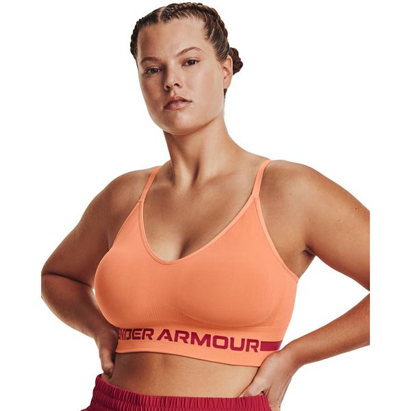 Under Armour Modrček Under Armour Seamless Low Long Bra Orange XS