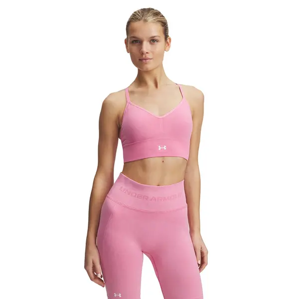 Under Armour Modrček Under Armour Vanish Seamless Washed Low Shaded Fuchsia/ White L