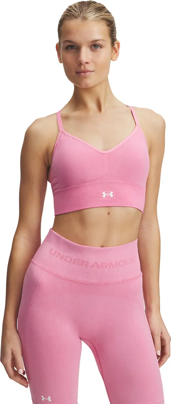 Under Armour Modrček Under Armour Vanish Seamless Washed Low Shaded Fuchsia/ White XL