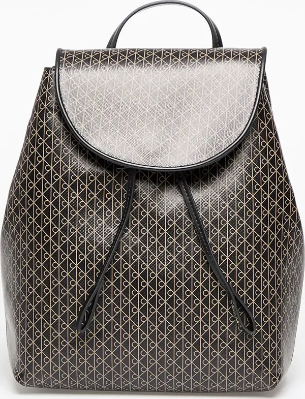 Calvin Klein Nahrbtnik Calvin Klein Emblem Aop Flap Backpack Black Universal