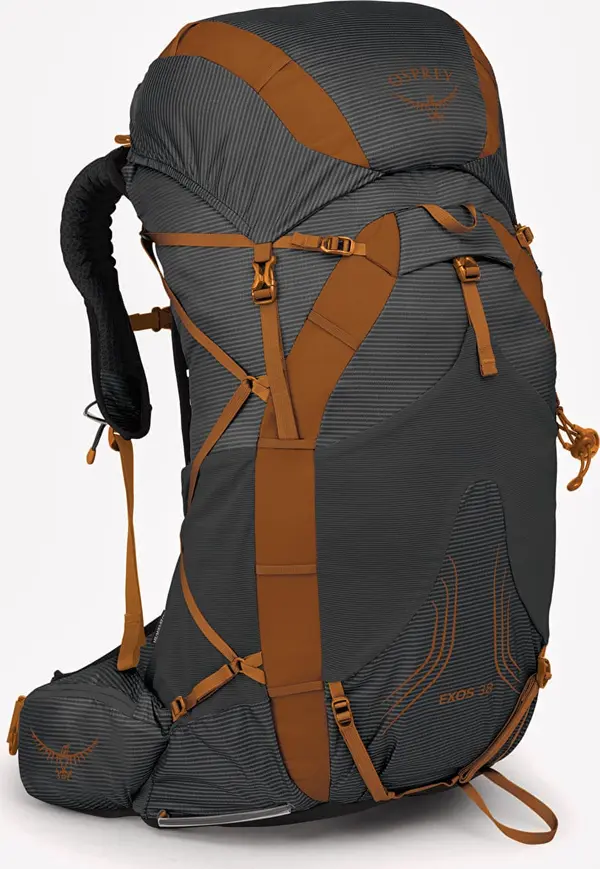 Osprey Nahrbtnik Osprey Exos 38 Dark Charcoal Grey S/M