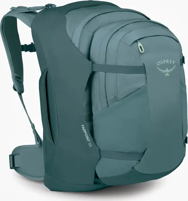 Osprey Nahrbtnik Osprey Farpoint 55 Cascade Blue/ Torrent Blue Universal