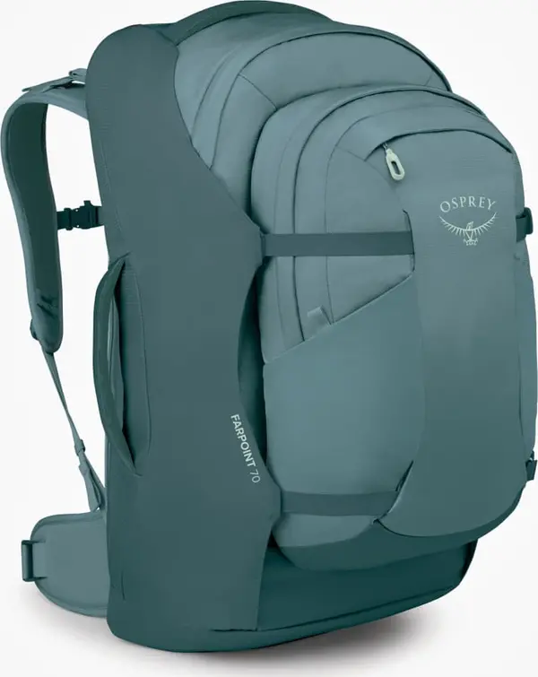 Osprey Nahrbtnik Osprey Farpoint 70 Cascade Blue/ Torrent Blue Universal
