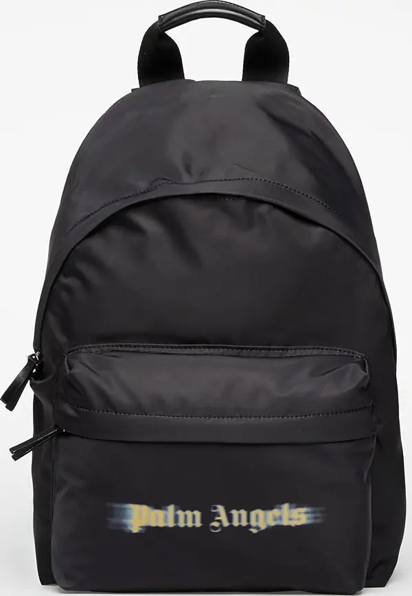 Palm Angels Kids Nahrbtnik Palm Angels Kids Blurred Logo Big Backpack Black/ Ocher Yellow Universal
