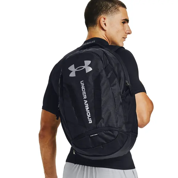 Under Armour Nahrbtnik Under Armour Hustle 5.0 Backpack Black/ Silver 29 l