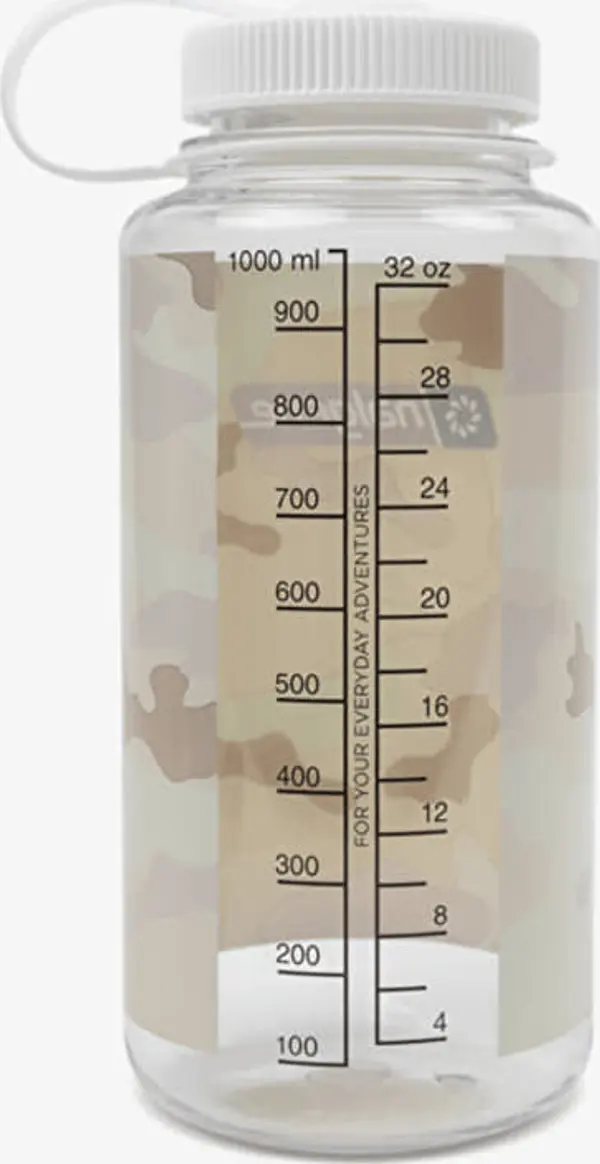 Nalgene Nalgene 1000 ml Wide Mouth Clear /White Camo Universal