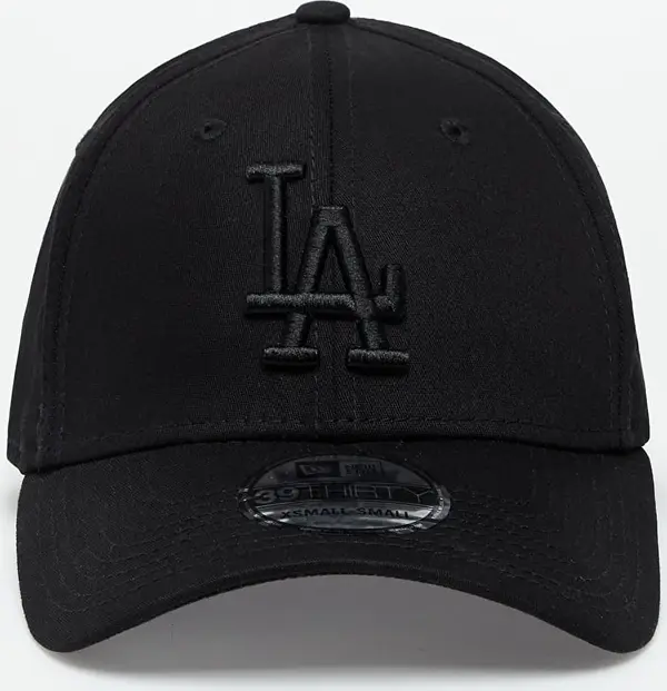 New Era New Era 39Thirty MLB Essential Los Angeles Dodgers Cap Black/ Black XS-S