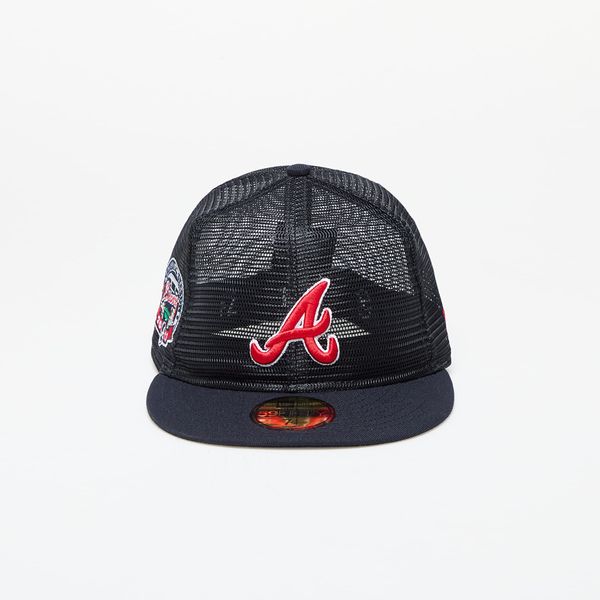 New Era New Era Atlanta Braves MLB Mesh Patch 59FIFTY Fitted Cap Navy 7 1/2