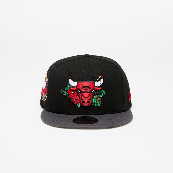 New Era New Era Chicago Bulls 9FIFTY NBA Floral Snapback Cap Black/ Graphite/Dark Graphite