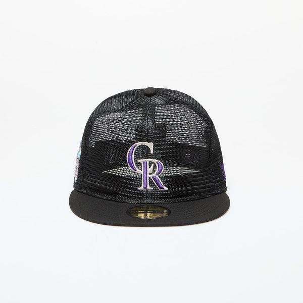 New Era New Era Colorado Rockies Mesh Patch 59FIFTY Fitted Cap Black 7 1/2