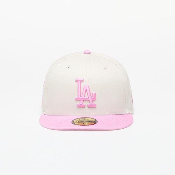 New Era New Era Los Angeles Dodgers White Crown 59FIFTY Fitted Cap Ivory/ Pink