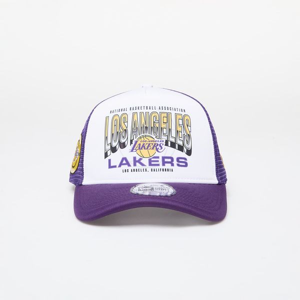 New Era New Era Los Angeles Lakers NBA Team Colour 9FORTY E-Frame Adjustable Trucker Cap True Purple/ Yellow Universal
