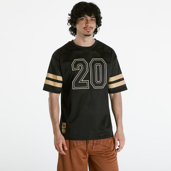 New Era New Era Mesh Oversized Tee UNISEX Black/ Metalic gold