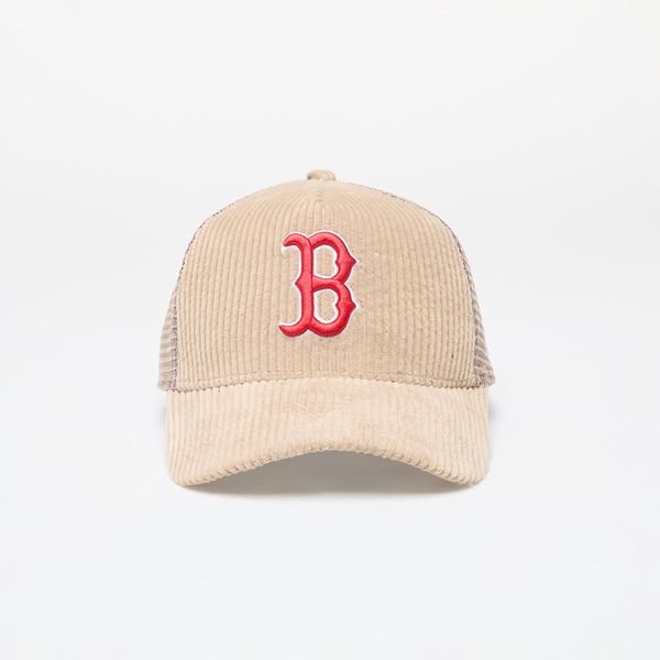 New Era New Era MLB Boston Red SoxCord 9FORTY E-Frame Adjustable Trucker Cap Beige Universal