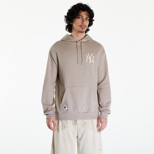 New Era New Era MLB League Essentials OS Hoody New York Yankees UNISEX Ash Brown/ Off White