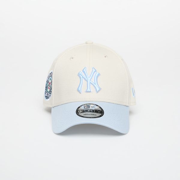 New Era New Era MLB Ws Patch 9FORTY New York Yankees Ivory/ Pastel Blue Universal