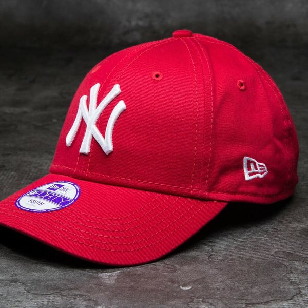New Era New Era K 9Forty Child Adjustable Major League Baseball Basic New York Yankees Cap Scarlet/ White