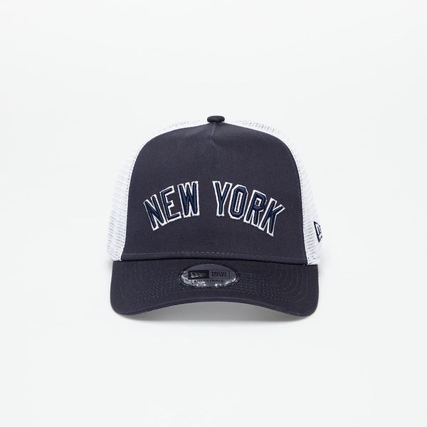 New Era New Era New York Yankees Team Script Trucker Cap Navy/ Optic White