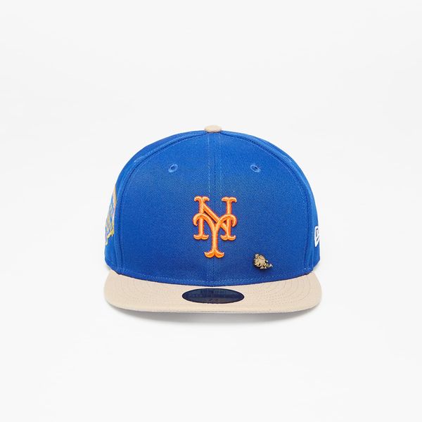 New Era New Era New York Mets 50th Anniversary Varsity Pin 59FIFTY MLB Fitted Cap Game Royal/ Beige