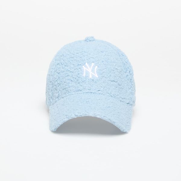 New Era New Era New York Yankees MLB Womens Borg 9FORTY Adjustable Cap Pastel Blue/ White Universal