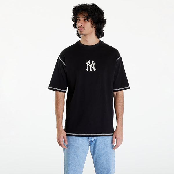 New Era New Era New York Yankees MLB World Series Oversized T-Shirt UNISEX Black/ Off White