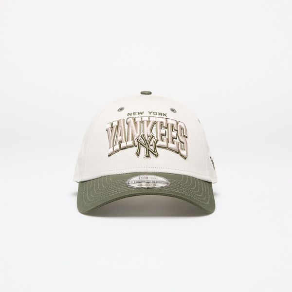 New Era New Era New York Yankees White Crown 9FORTY Adjustable Cap Ivory/ New Olive