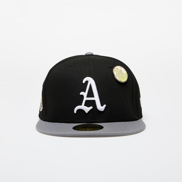 New Era New Era Oakland Athletics Contrast Pin 59FIFTY Fitted Cap Black 7 1/2