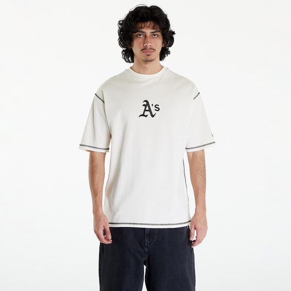 New Era New Era Oakland Athletics MLB World Series Oversized T-Shirt UNISEX Off White/ Dark Green