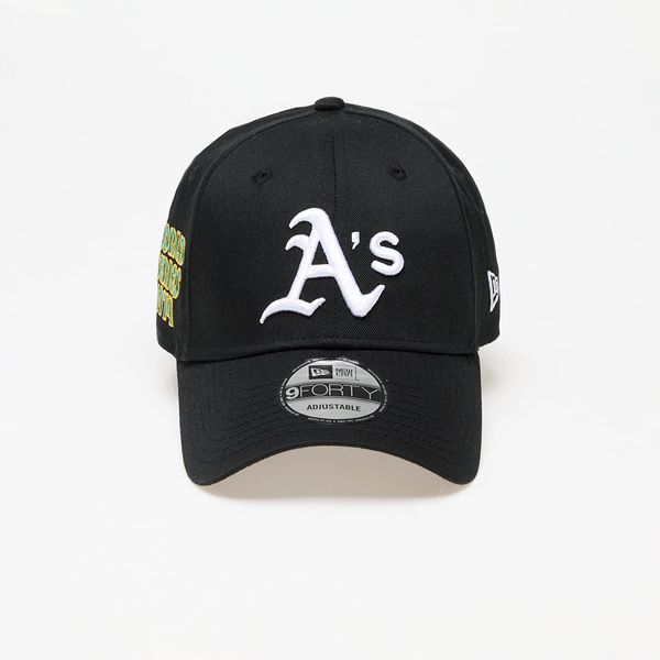 New Era New Era Oakland Athletics World Series Patch 9FORTY Adjustable Cap Black