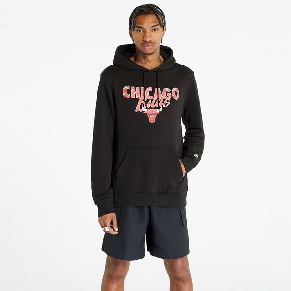 New Era New Era Team Script Hoody Chicago Bulls Black/ Front Door Red