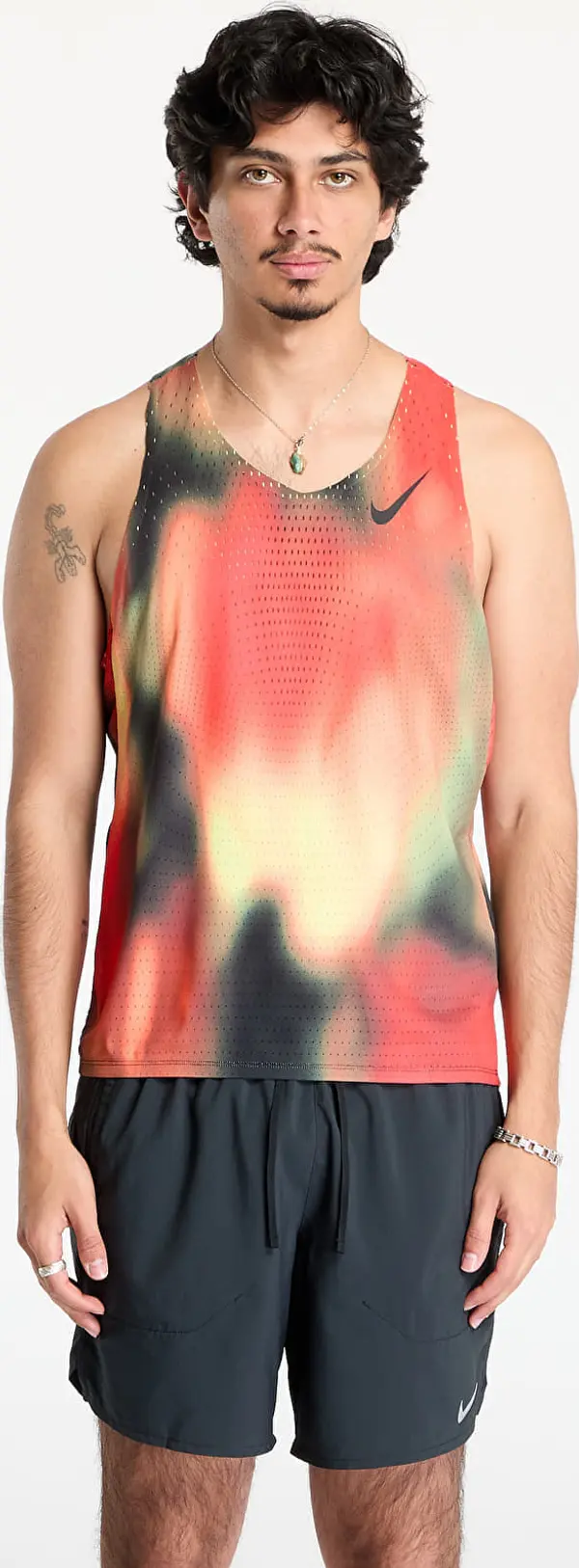 Nike Nike AeroSwift Elite Entry Men's Dri-FIT ADV Running Tank Top Lt Lemon Twist/ Lt Crimson/ Black/ Black S