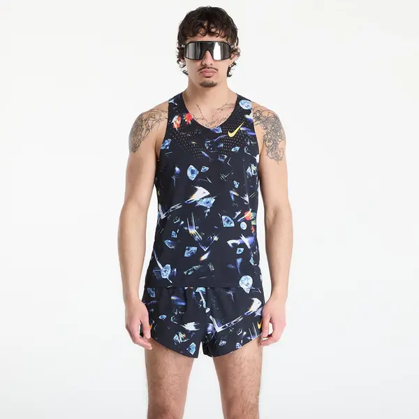 Nike Nike AeroSwift Glam Men's Dri-FIT ADV Running Singlet Black/ Laser Orange S