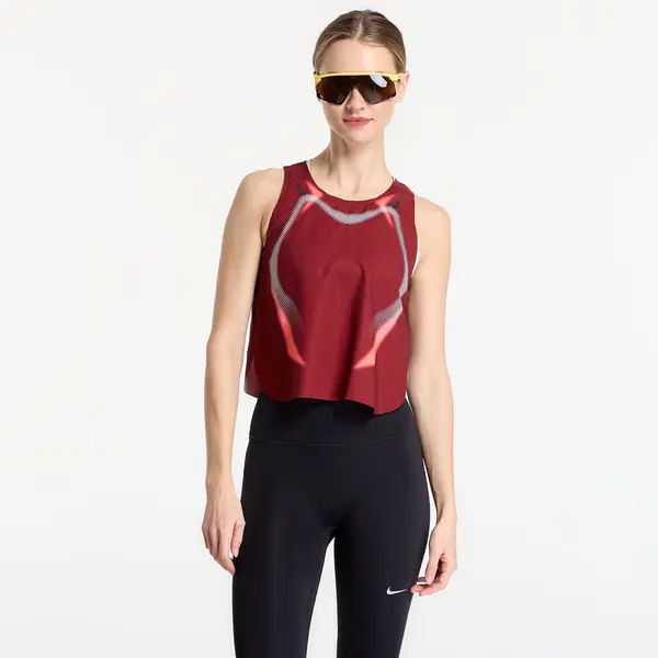 Nike Nike AeroSwift Women's Dri-FIT ADV Cropped Running Tank Top Team Red/ Black/ Black M