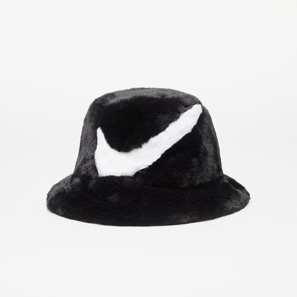 Nike Nike Apex Bucket Faux Fur Swoosh Black/ White S