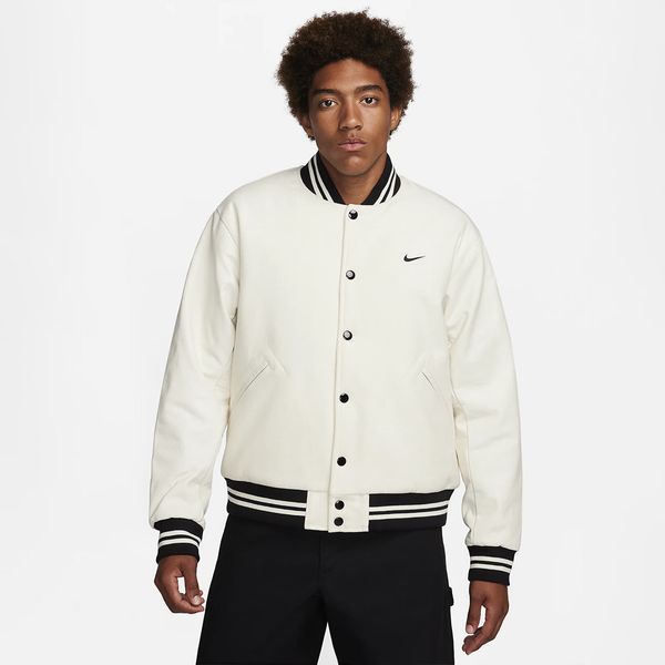 Nike Nike Authentics Men's Varsity Jacket Sail/ Black