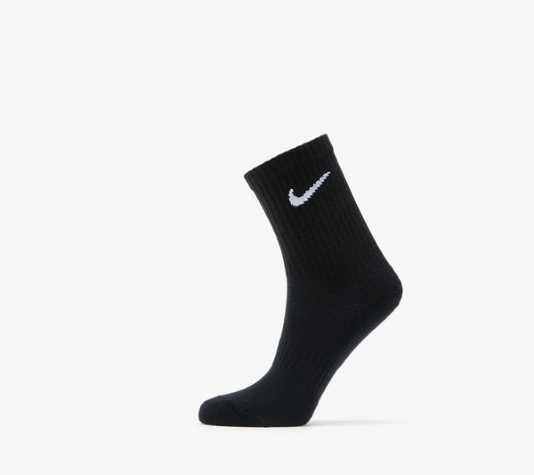 Nike Nike Everyday Cush 3-Pack Crew Socks Black/ White
