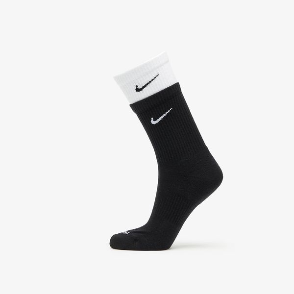 Nike Nike Everyday Plus Cushioned Training Crew Socks Black/ White/ Black L