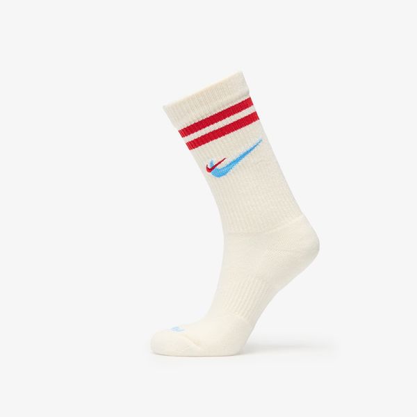 Nike Nike Everyday Plus Force Cushioned Crew Socks Sail/ University Red/ University Blue L