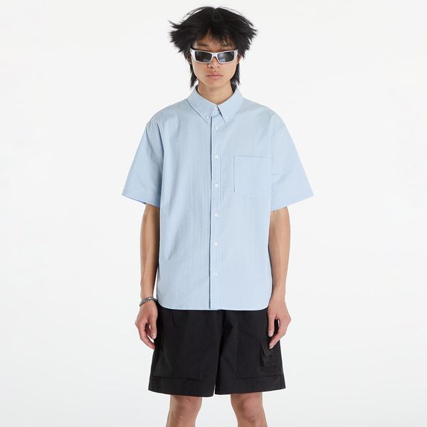 Nike Nike Life Men's Short-Sleeve Seersucker Button-Down Shirt Lt Armory Blue/ Lt Armory Blue