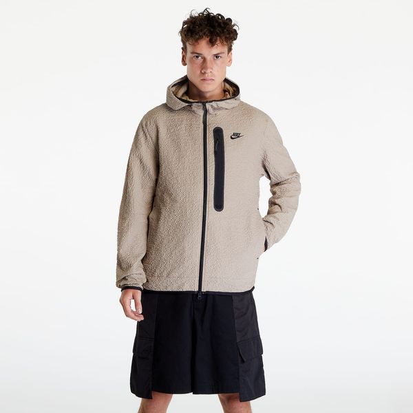 Nike Nike Lined Woven Full-Zip Hooded Jacket Beige