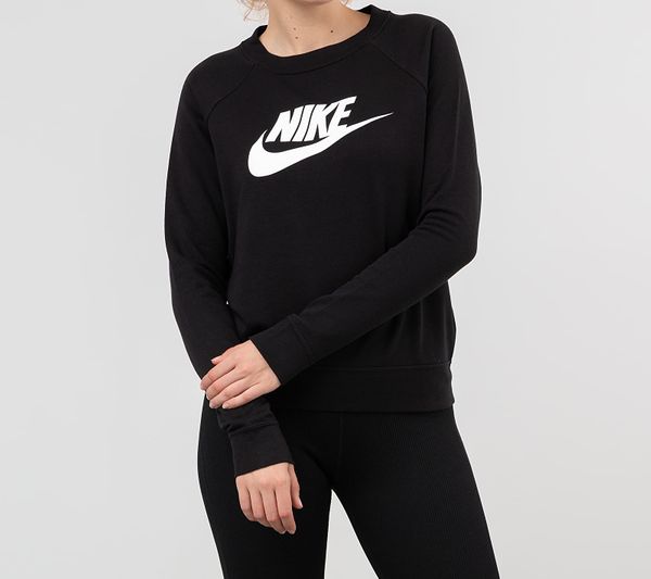 Nike Nike Sportswear Essential Hybrid Crewneck Black/ White